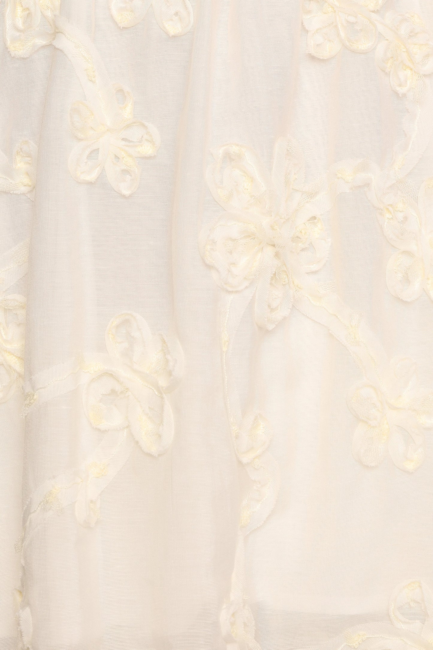 High-Waist White Floral Wide-Leg Pants