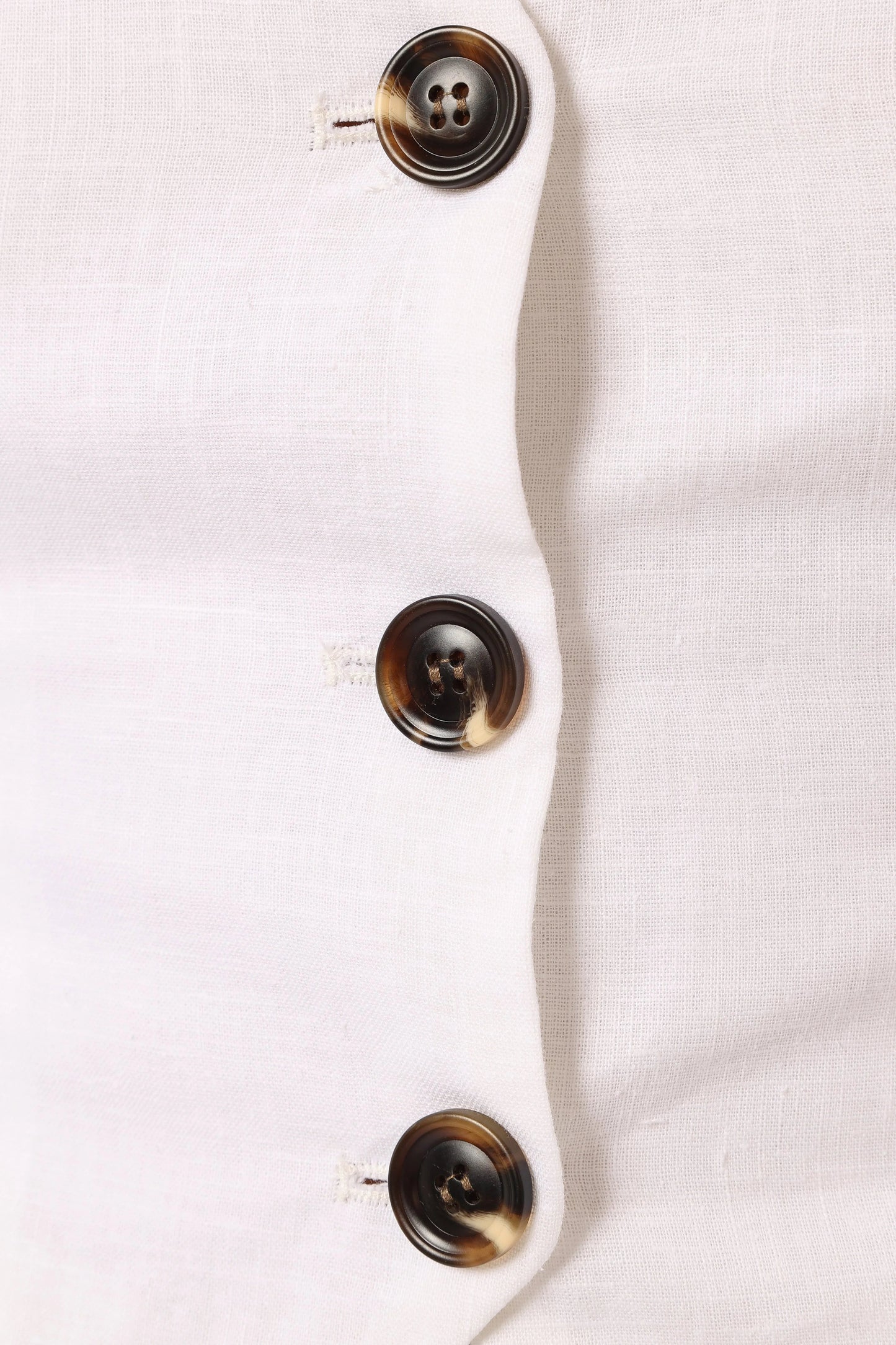 Tied-Back Linen Vest Top