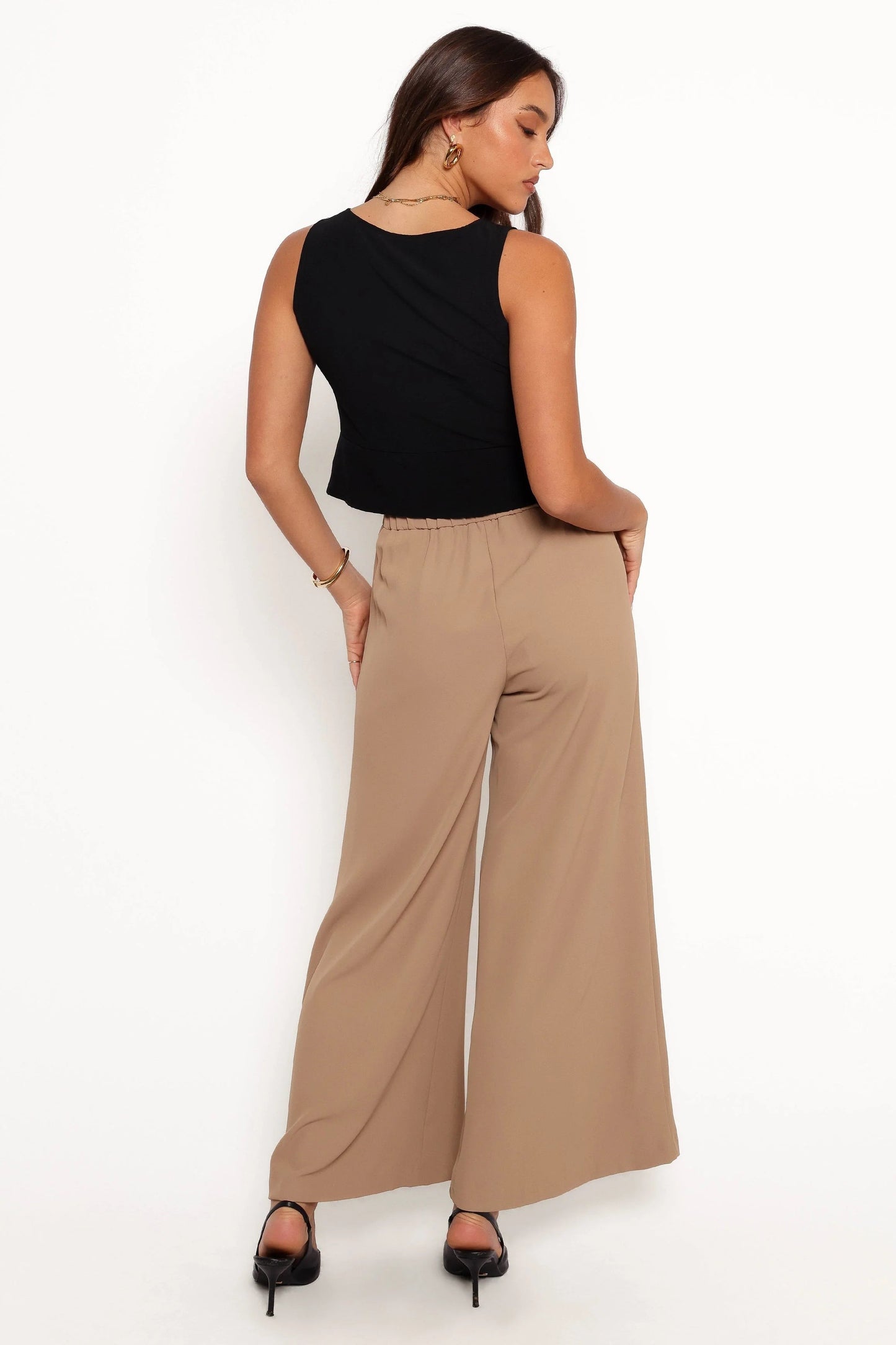 Wide-Leg High-Waist Pants
