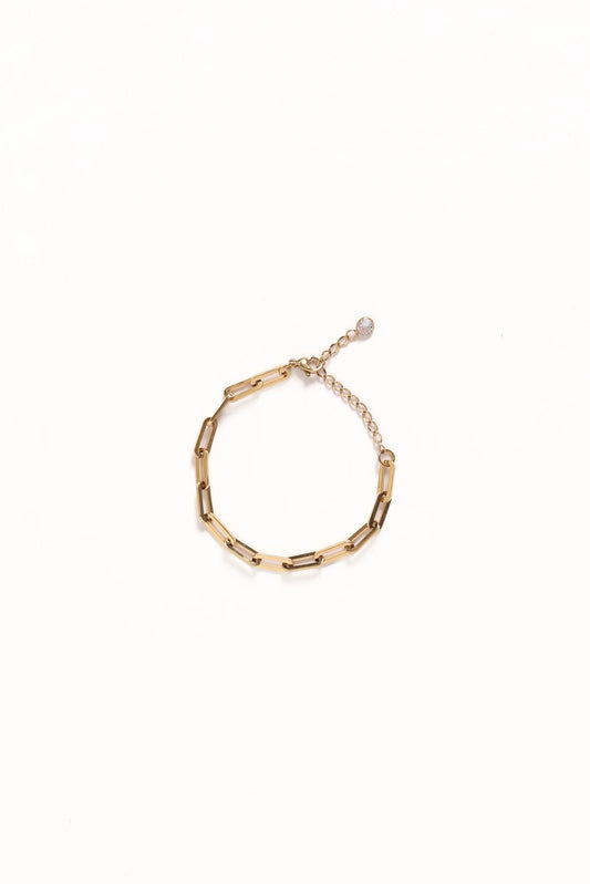 Beatrice Oval-Link Crystal-Accent Bracelet