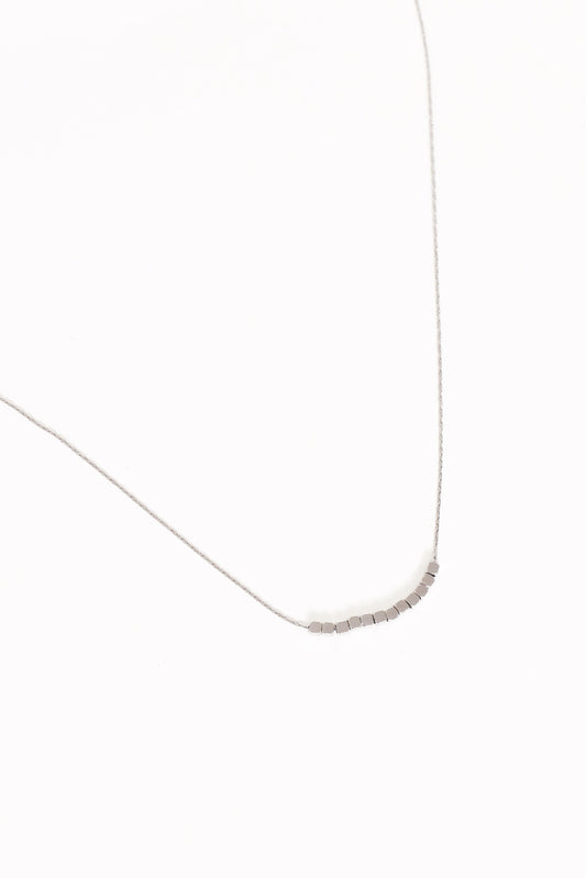 Mini Cube Chain Necklace