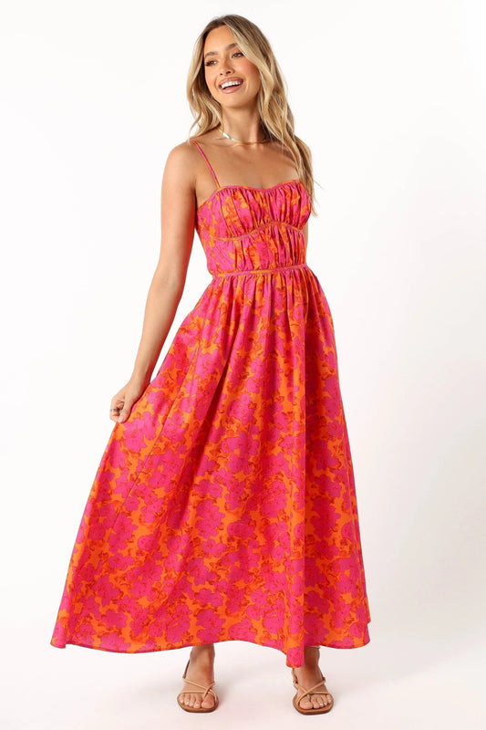 Sweetheart Tier A-Line Midi Dress
