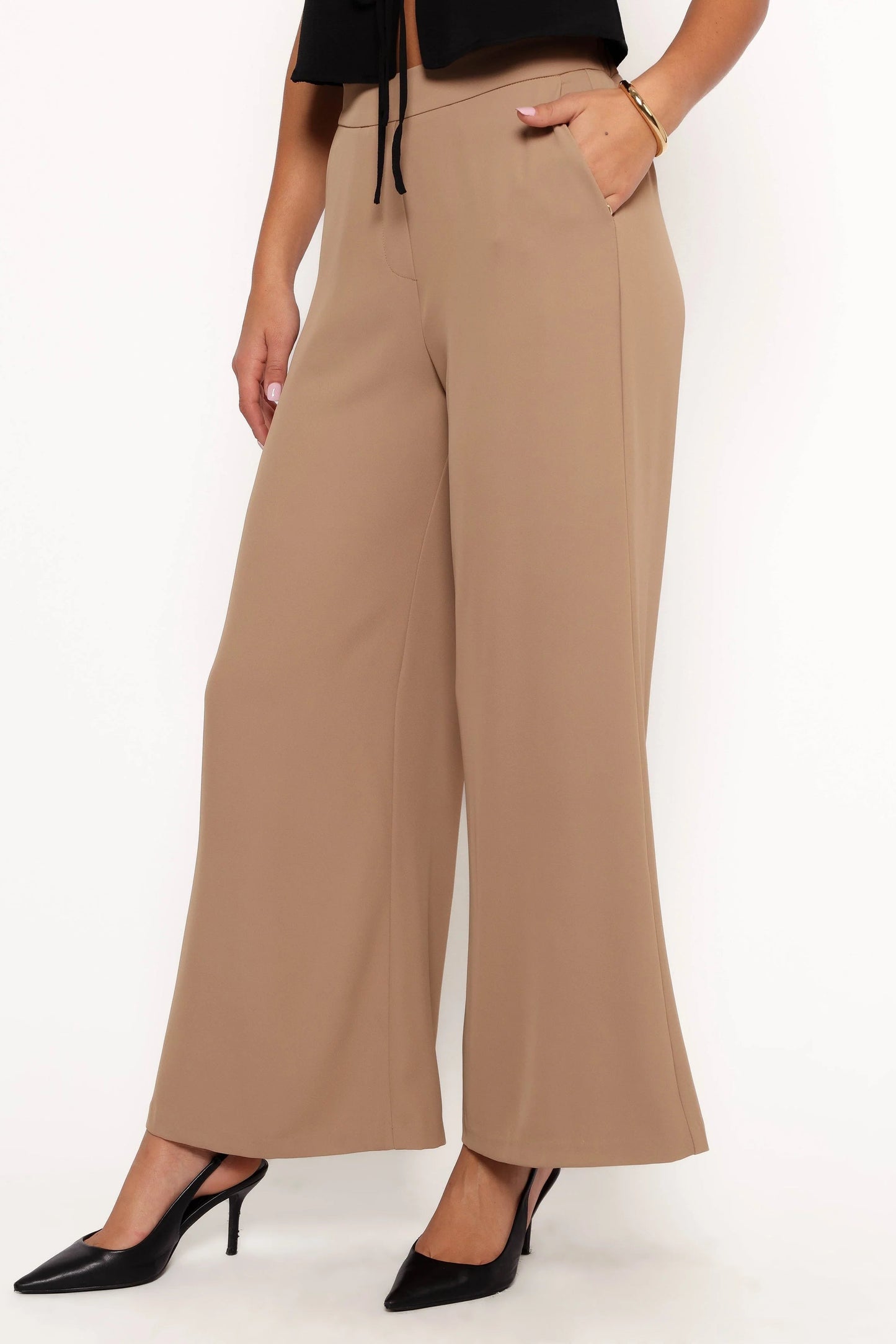 Wide-Leg High-Waist Pants